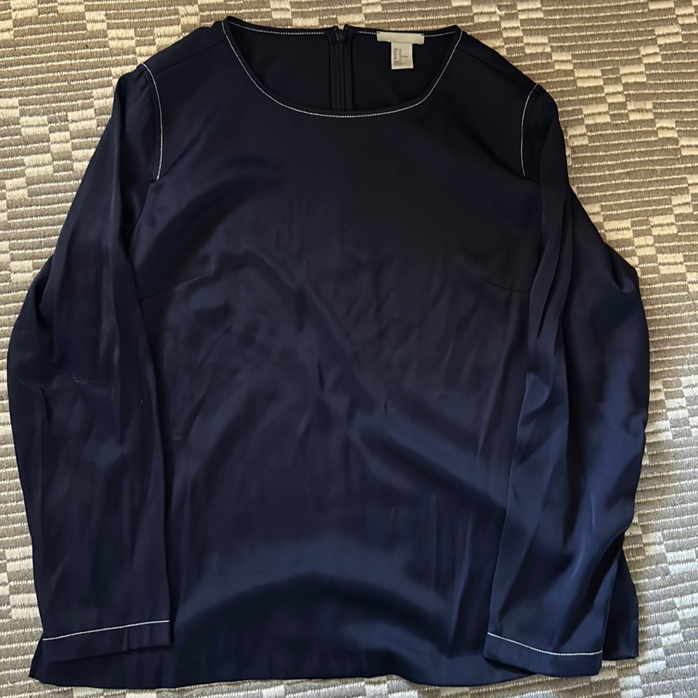 H&M Women’s Blue Silk Blouse